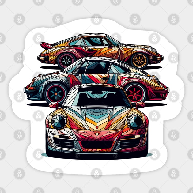 Porsche 911 Sticker by Vehicles-Art